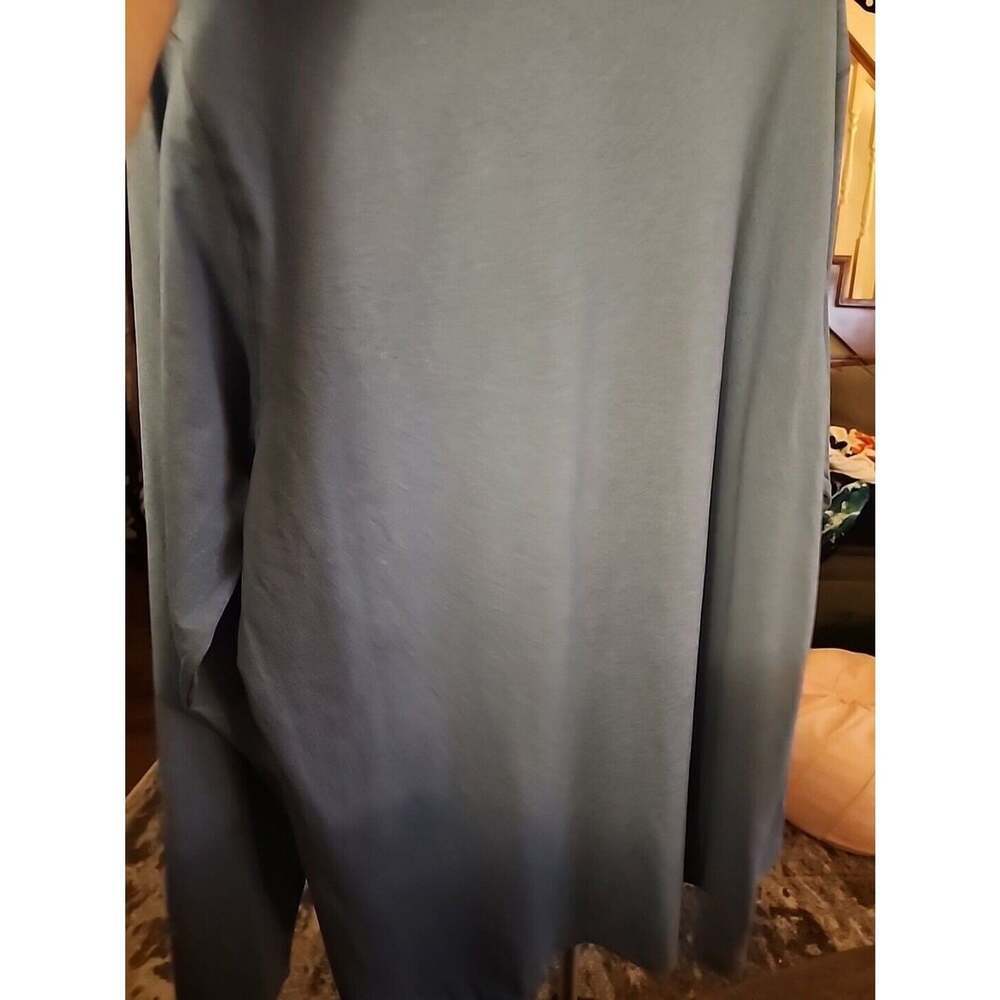 Shirt Burnside Men's Blue Quick Dry Long Sleeve Pullover UPF 30+ Small CR5 Golf - Picture 4 of 5